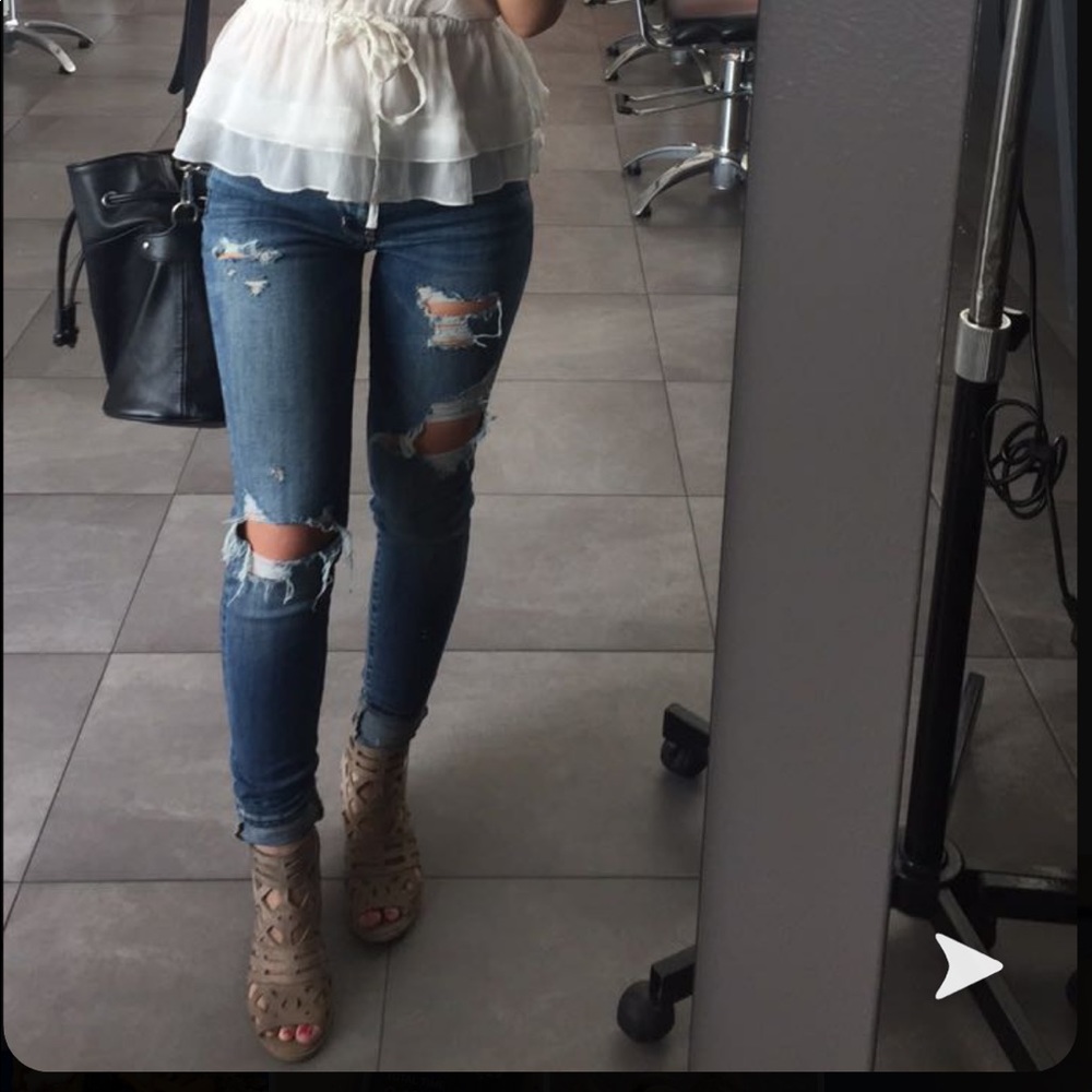 Super stretch high rise jegging